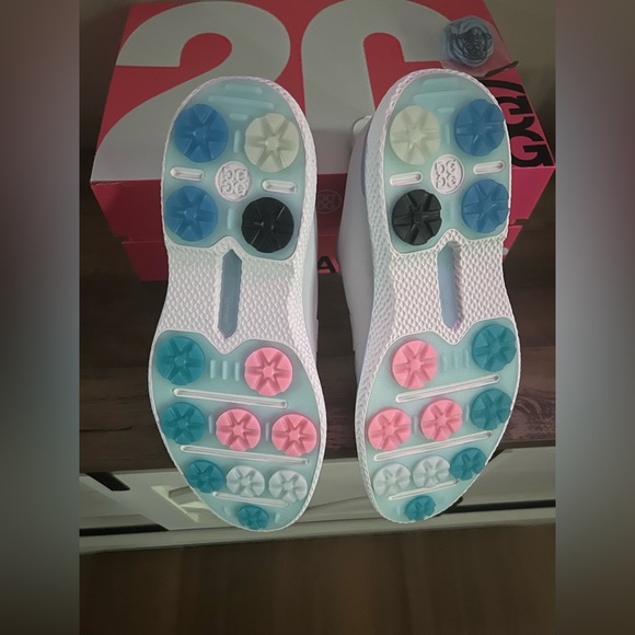 G/Fore Men’s Gallivan2r Split Toe Golf Shoes-White/Blue-Size 12 NIB⛳️ - Picture 9 of 12